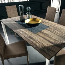 La primavera Aaron Table rectangulaire ultra extensible style contemporain en stratifié><noscript><img width=
