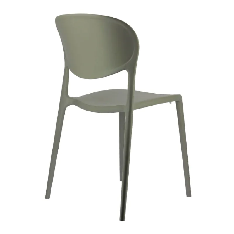 Abby Connubia® Chaise de jardin italienne empilable en polypropylène recyclé sans accoudoirs> Chaise De Jardin