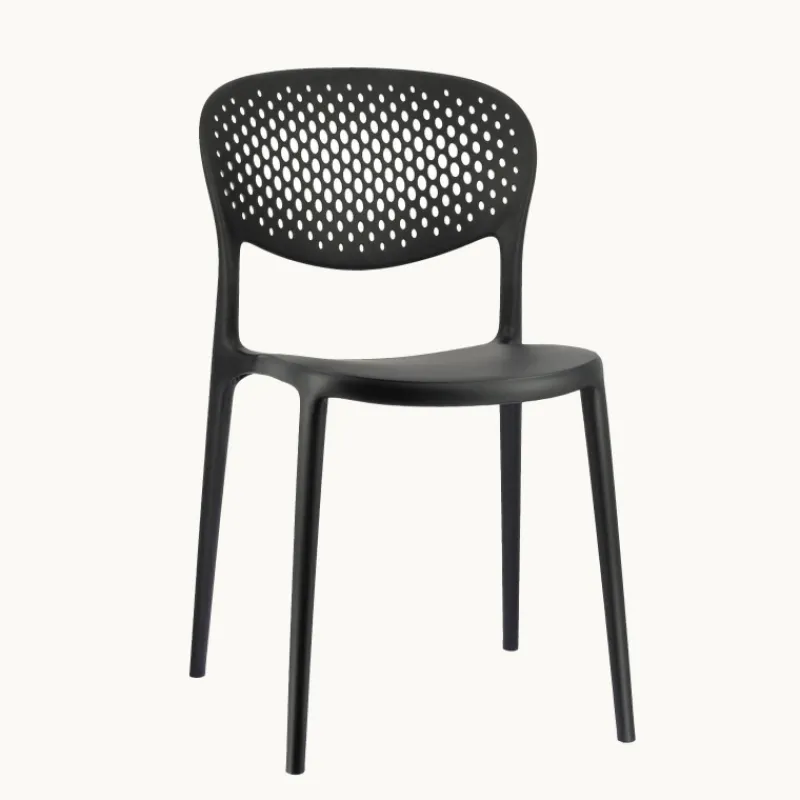 Abby Connubia® Chaise empilable en polypropylène recyclé avec dossier microperforé> Chaise De Cuisine|Chaise De Salle à Manger