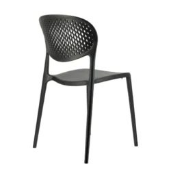 Abby Connubia® Chaise empilable en polypropylène recyclé avec dossier microperforé><noscript><img width=