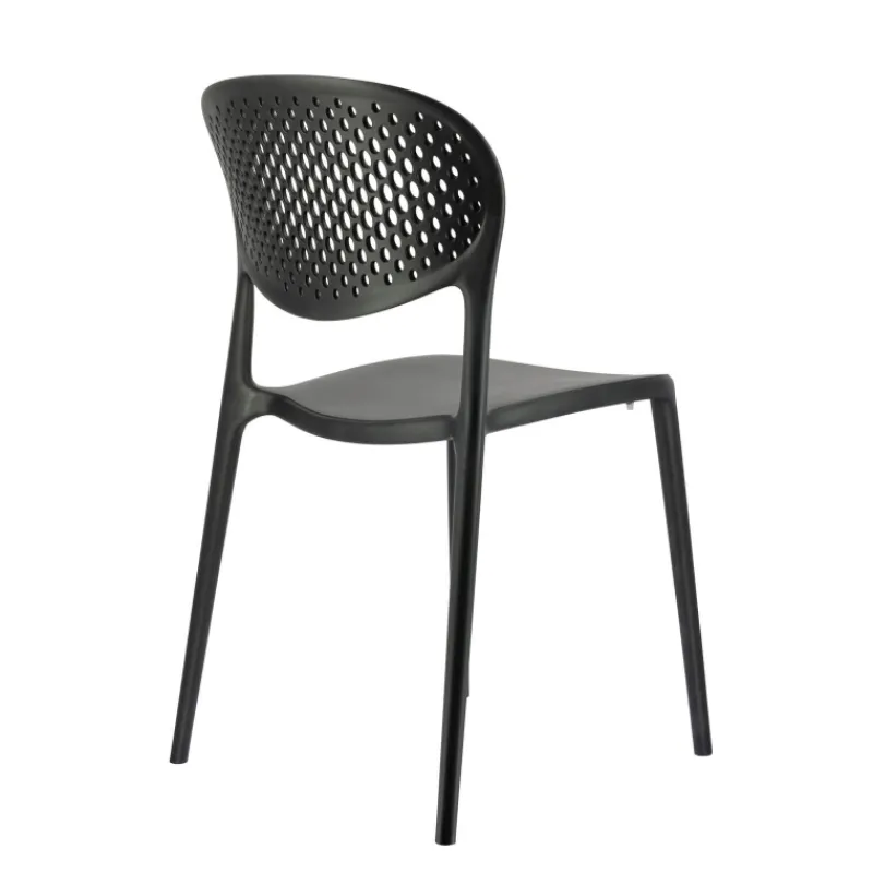 Abby Connubia® Chaise empilable en polypropylène recyclé avec dossier microperforé> Chaise De Cuisine|Chaise De Salle à Manger