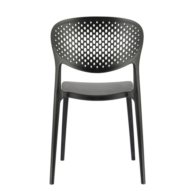 Abby Connubia® Chaise empilable en polypropylène recyclé avec dossier microperforé> Chaise De Cuisine|Chaise De Salle à Manger