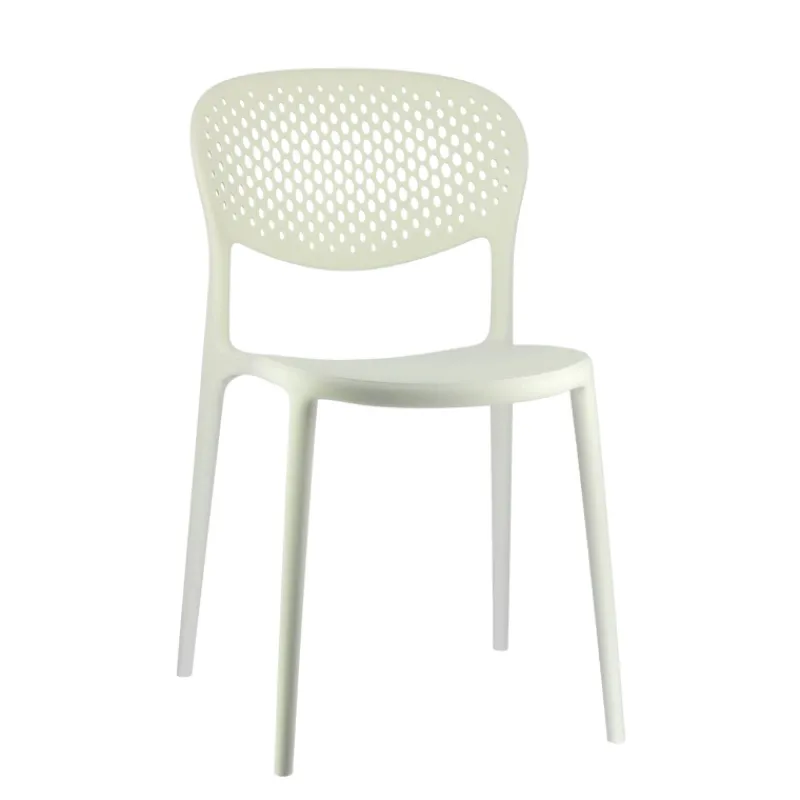 Abby Connubia® Chaise empilable en polypropylène recyclé avec dossier microperforé> Chaise De Cuisine|Chaise De Salle à Manger