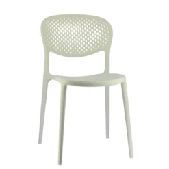 Abby Connubia® Chaise empilable en polypropylène recyclé avec dossier microperforé><noscript><img width=