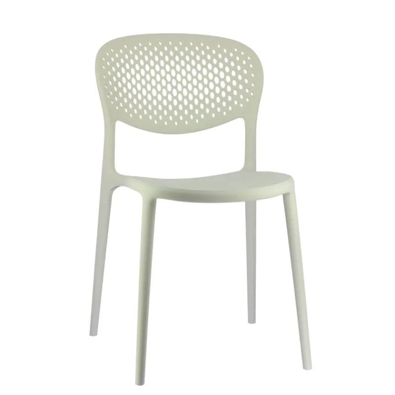 Abby Connubia® Chaise empilable en polypropylène recyclé avec dossier microperforé> Chaise De Cuisine|Chaise De Salle à Manger