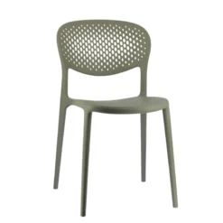 Abby Connubia® Chaise empilable en polypropylène recyclé avec dossier microperforé><noscript><img width=