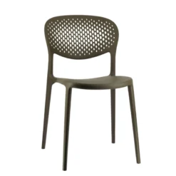 Abby Connubia® Chaise empilable en polypropylène recyclé avec dossier microperforé><noscript><img width=