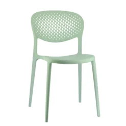Abby Connubia® Chaise empilable en polypropylène recyclé avec dossier microperforé><noscript><img width=