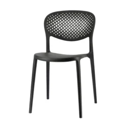 Abby Connubia® Chaise empilable en polypropylène recyclé avec dossier microperforé><noscript><img width=