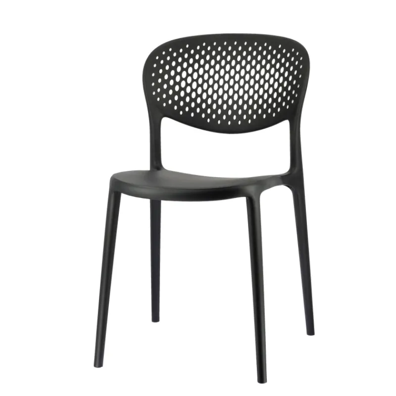Abby Connubia® Chaise empilable en polypropylène recyclé avec dossier microperforé> Chaise De Cuisine|Chaise De Salle à Manger