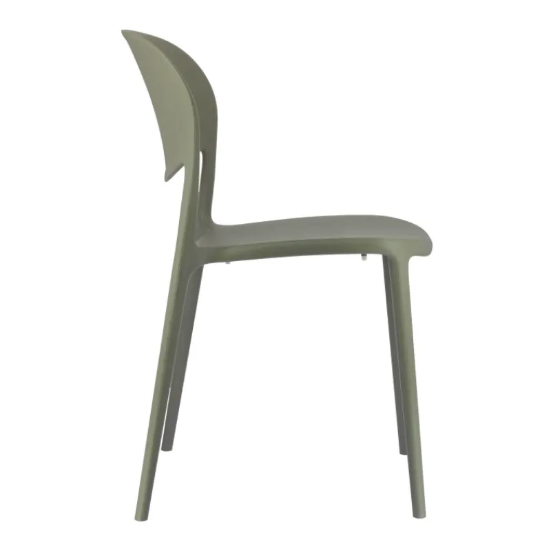 Abby Connubia® Chaise italienne empilable en polypropylène recyclé sans accoudoirs> Chaise De Cuisine|Chaise De Salle à Manger