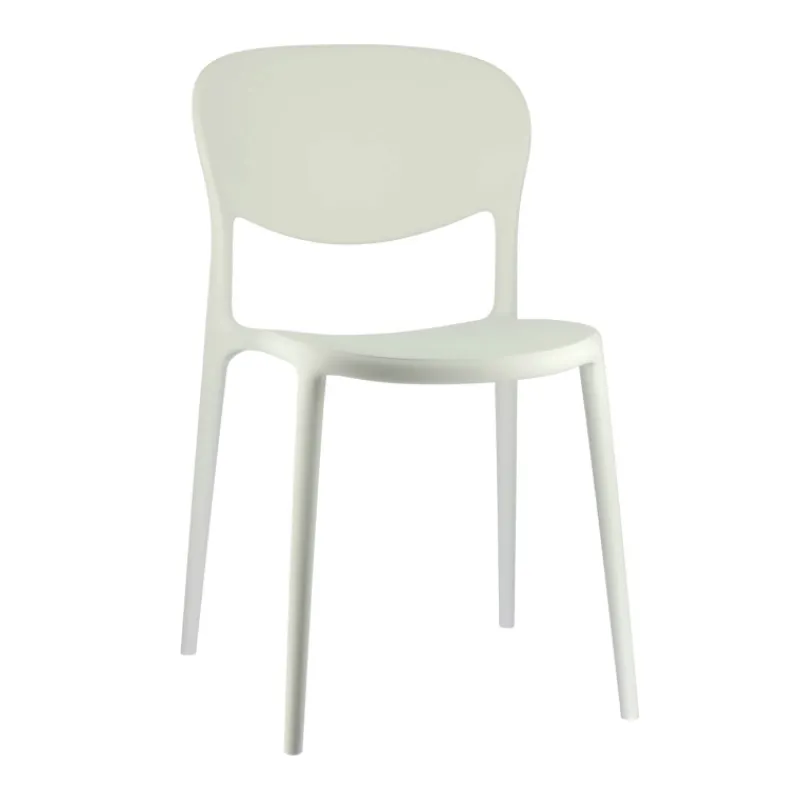 Abby Connubia® Chaise italienne empilable en polypropylène recyclé sans accoudoirs> Chaise De Cuisine|Chaise De Salle à Manger
