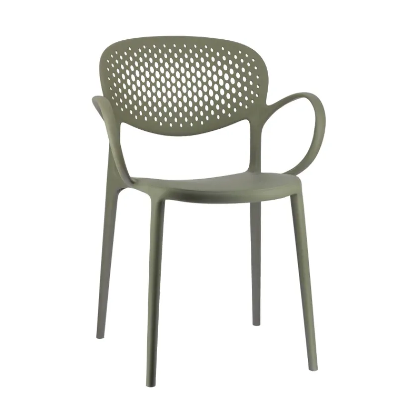 Abby Connubia® Fauteuil de jardin empilable en polypropylène recyclé avec dossier microperforé> Chaise De Jardin|Fauteuil De Jardin