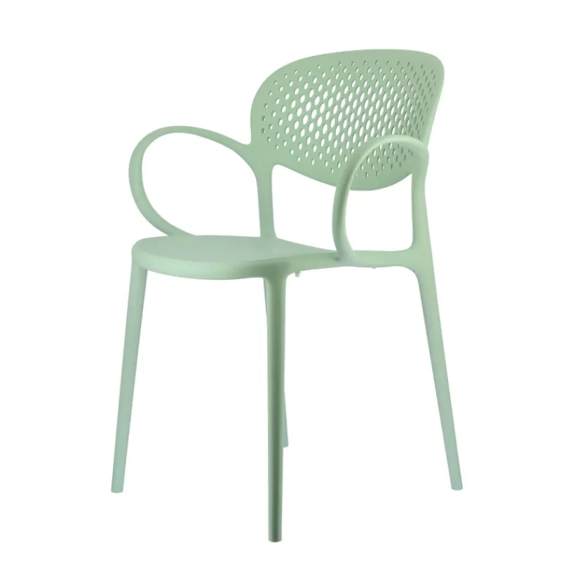 Abby Connubia® Fauteuil empilable en polypropylène recyclé avec dossier microperforé> Chaise De Cuisine|Chaise De Salle à Manger