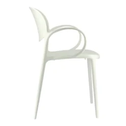 Abby Connubia® Fauteuil italien empilable en polypropylène recyclé><noscript><img width=