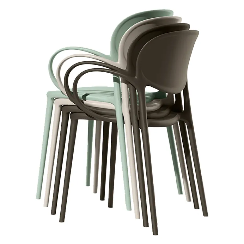 Abby Connubia® Fauteuil italien empilable en polypropylène recyclé> Chaise De Cuisine|Chaise De Salle à Manger