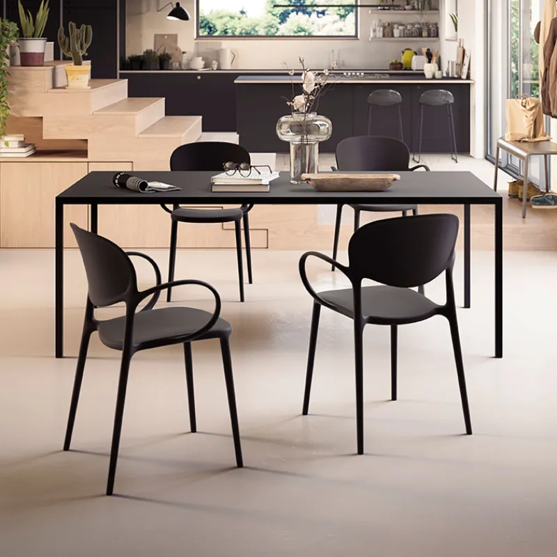 Abby Connubia® Fauteuil italien empilable en polypropylène recyclé> Chaise De Cuisine|Chaise De Salle à Manger