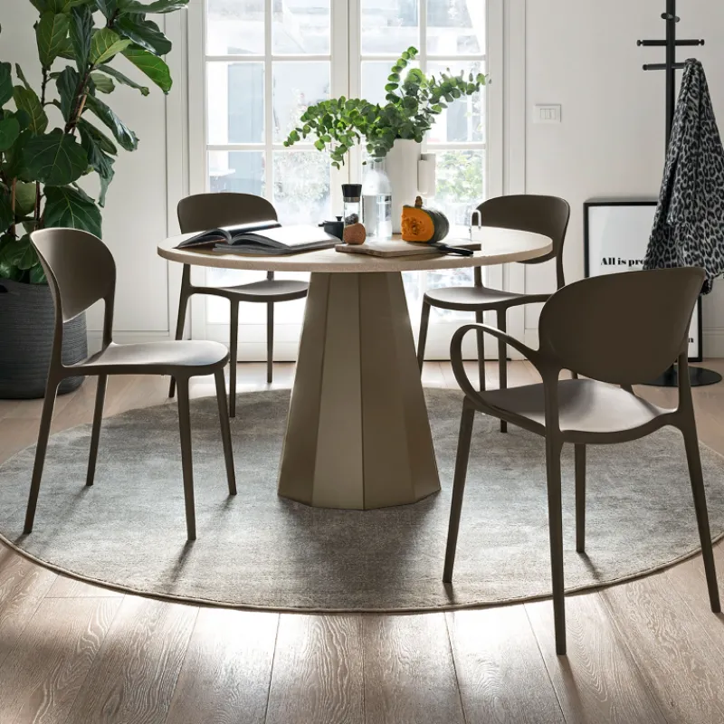 Abby Connubia® Fauteuil italien empilable en polypropylène recyclé> Chaise De Cuisine|Chaise De Salle à Manger
