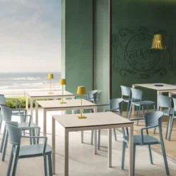 Abuela B Chaise avec accoudoirs empilable en technopolymère> Chaise De Cuisine|Chaise De Salle à Manger