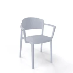 Abuela B Chaise avec accoudoirs empilable en technopolymère><noscript><img width=