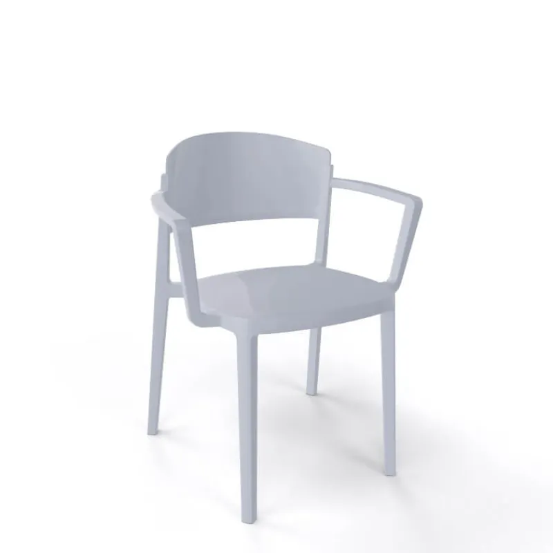 Abuela B Chaise avec accoudoirs empilable en technopolymère> Chaise De Cuisine|Chaise De Salle à Manger