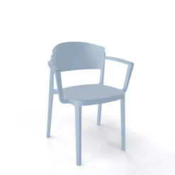 Abuela B Chaise avec accoudoirs empilable en technopolymère><noscript><img width=