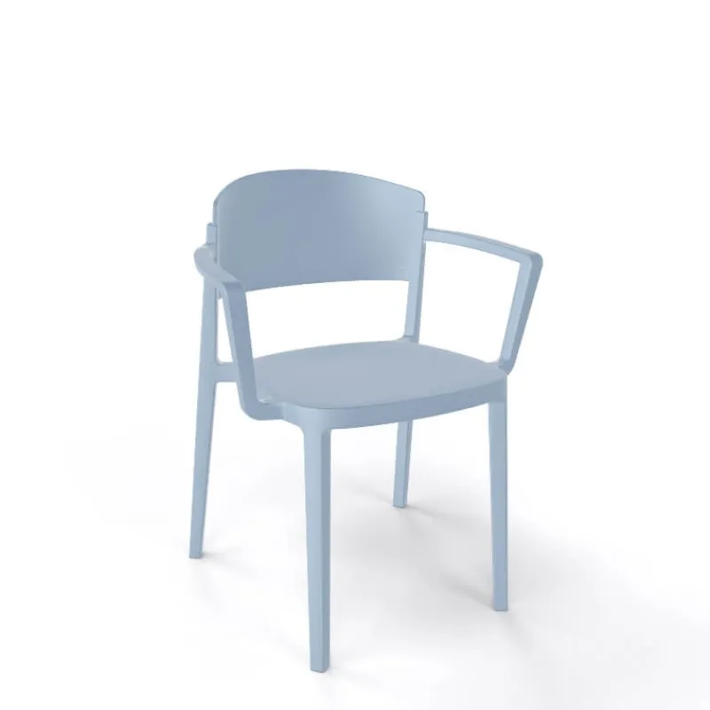 Abuela B Chaise avec accoudoirs empilable en technopolymère> Chaise De Cuisine|Chaise De Salle à Manger