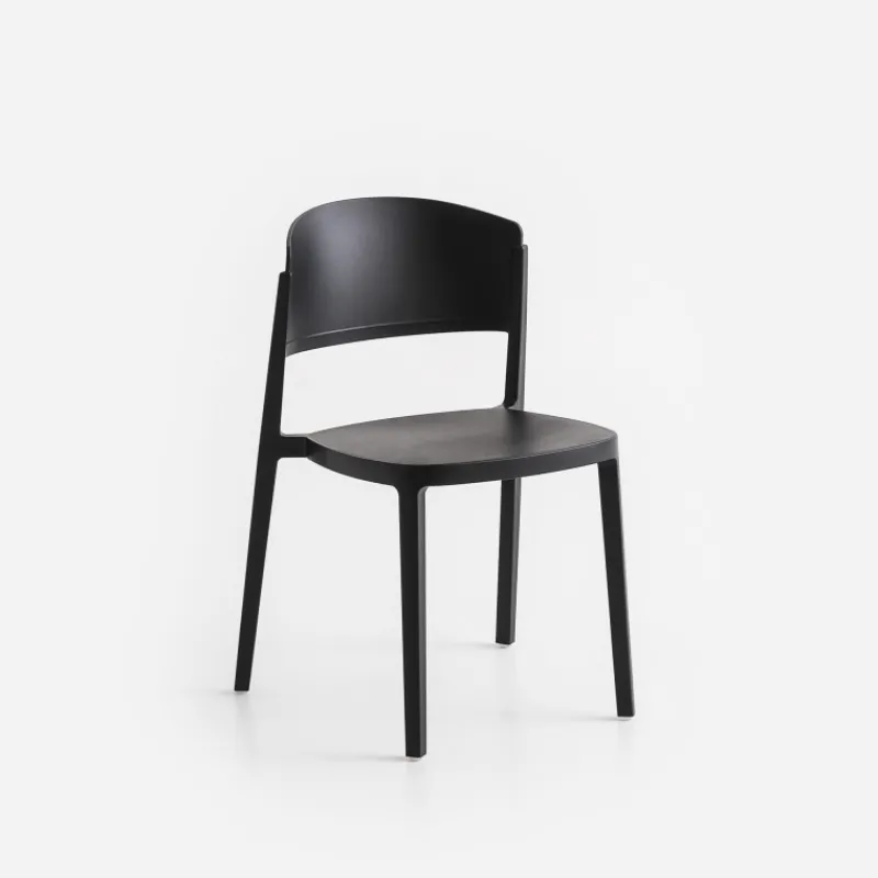 Abuela Chaise moderne empilable en technopolymère> Chaise De Cuisine