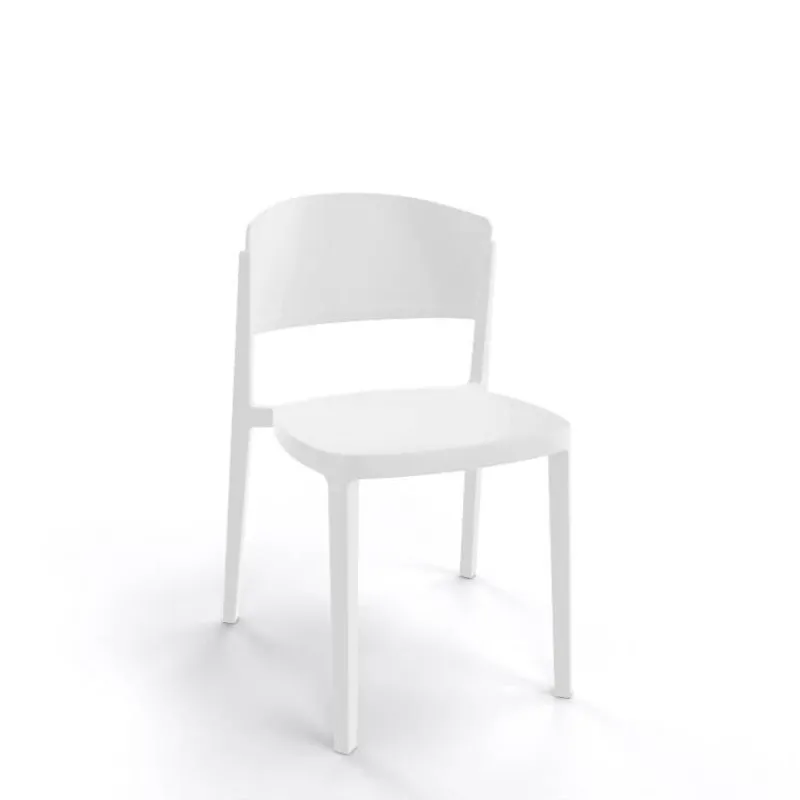 Abuela Chaise moderne empilable en technopolymère> Chaise De Cuisine