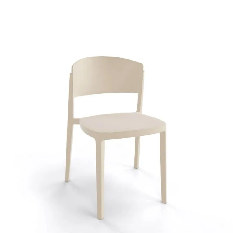 Abuela Chaise moderne empilable en technopolymère> Chaise De Cuisine
