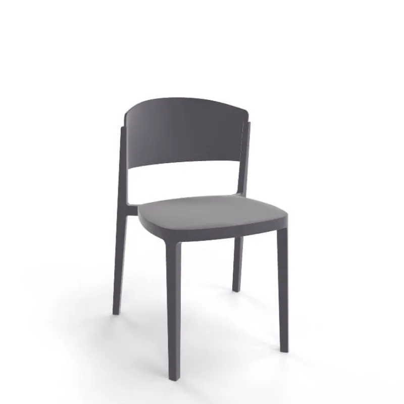 Abuela Chaise moderne empilable en technopolymère> Chaise De Cuisine