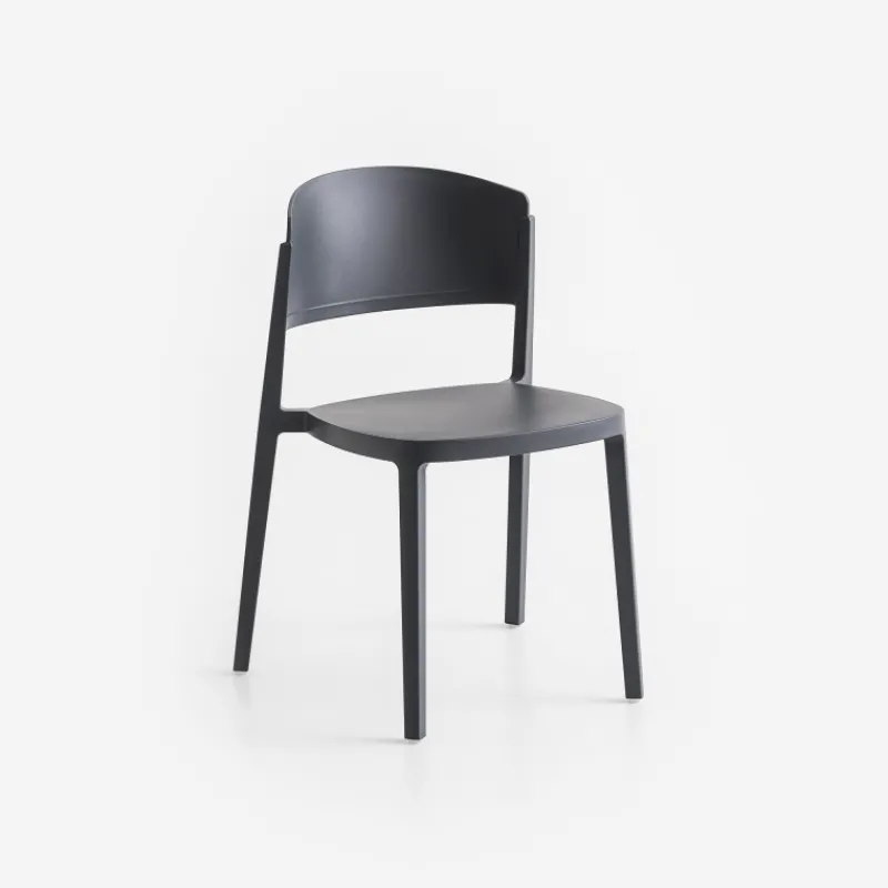 Abuela Chaise moderne empilable en technopolymère> Chaise De Cuisine