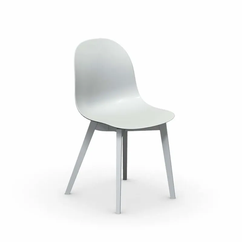 1665 Academy Connubia© Chaise scandinave en polypropylène et bois> Chaise Salon|Chaise De Cuisine