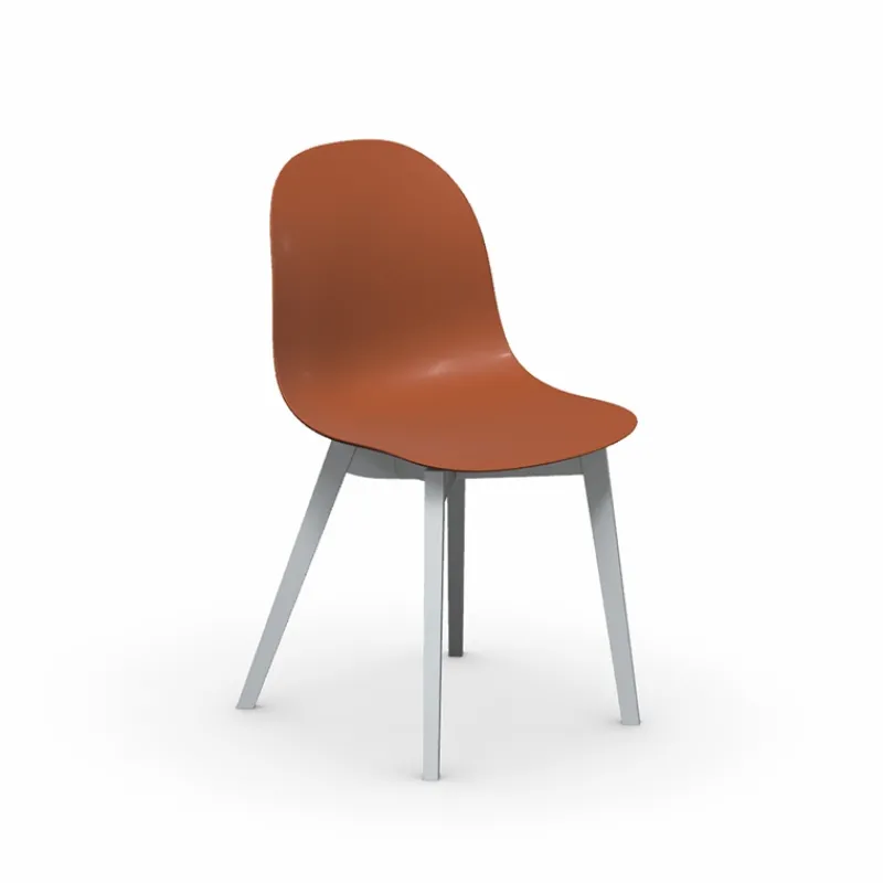 1665 Academy Connubia© Chaise scandinave en polypropylène et bois> Chaise Salon|Chaise De Cuisine