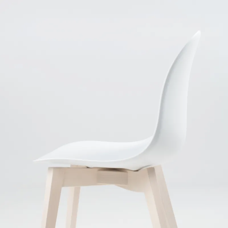1665 Academy Connubia© Chaise scandinave en polypropylène et bois> Chaise Salon|Chaise De Cuisine