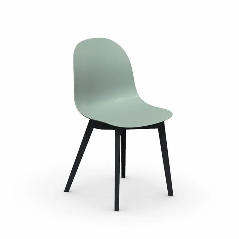 1665 Academy Connubia© Chaise scandinave en polypropylène et bois> Chaise Salon|Chaise De Cuisine