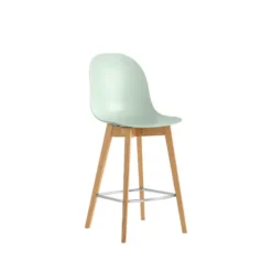 1672 Academy Connubia© Tabouret scandinave en polypropylène et bois> Tabouret Snack (assise +/- 65 Cm)|Tabouret De Bar (assise +/- 80 Cm)
