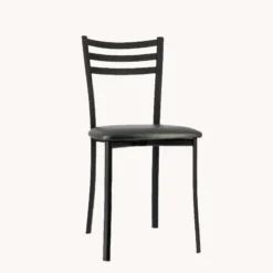 Ace 1320 Chaise de cuisine en métal avec assise en simili rembourrée> Chaise De Cuisine