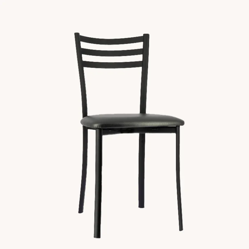Ace 1320 Chaise de cuisine en métal avec assise en simili rembourrée> Chaise De Cuisine