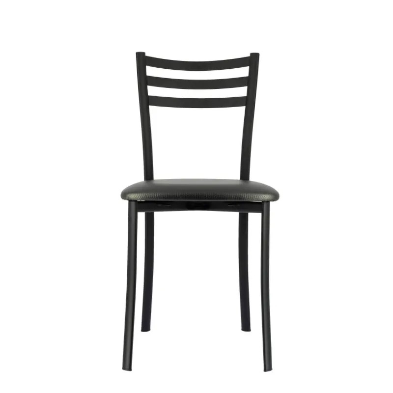 Ace 1320 Chaise de cuisine en métal avec assise en simili rembourrée> Chaise De Cuisine