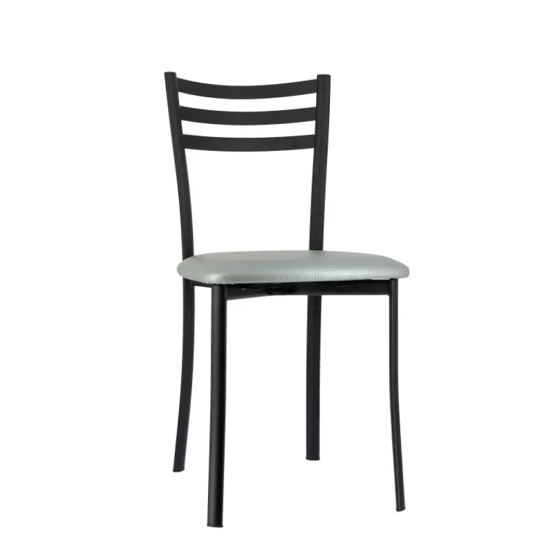 Ace 1320 Chaise de cuisine en métal avec assise en simili rembourrée> Chaise De Cuisine