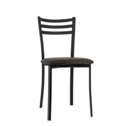 Ace 1320 Chaise de cuisine en métal avec assise en simili rembourrée><noscript><img width=
