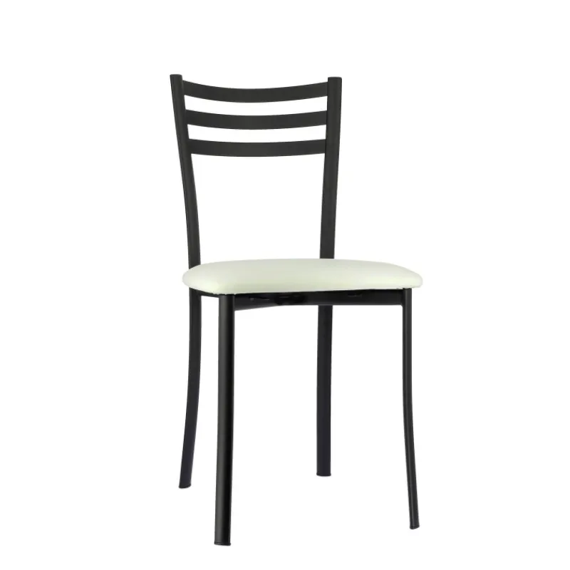 Ace 1320 Chaise de cuisine en métal avec assise en simili rembourrée> Chaise De Cuisine