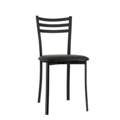 Ace 1320 Chaise de cuisine en métal avec assise en simili rembourrée><noscript><img width=