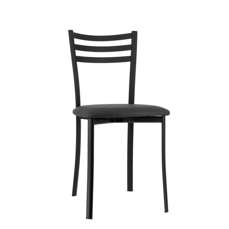 Ace 1320 Chaise de cuisine en métal avec assise en simili rembourrée> Chaise De Cuisine