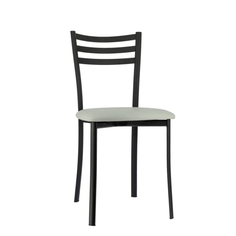 Ace 1320 Chaise de cuisine en métal avec assise en simili rembourrée> Chaise De Cuisine