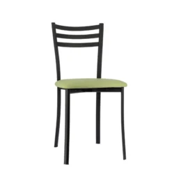 Ace 1320 Chaise de cuisine en métal avec assise en simili rembourrée><noscript><img width=