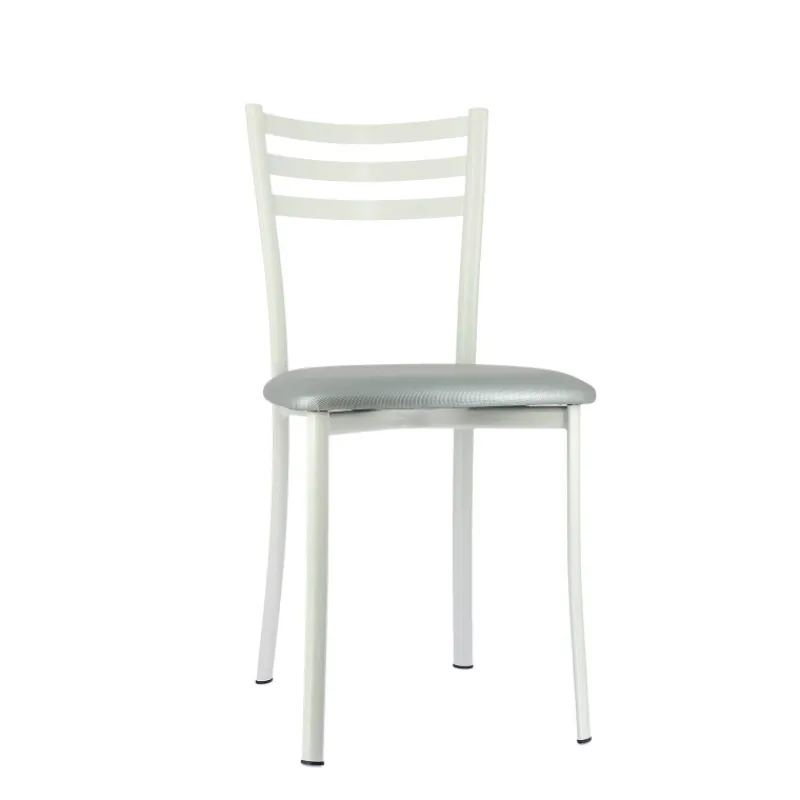 Ace 1320 Chaise de cuisine en métal avec assise en simili rembourrée> Chaise De Cuisine