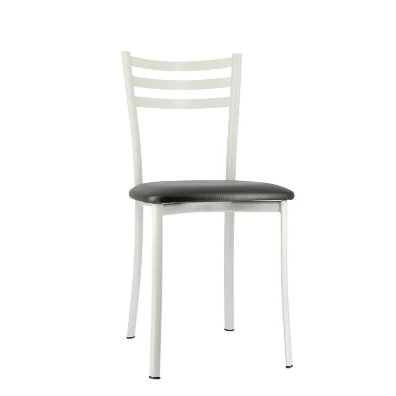 Ace 1320 Chaise de cuisine en métal avec assise en simili rembourrée> Chaise De Cuisine