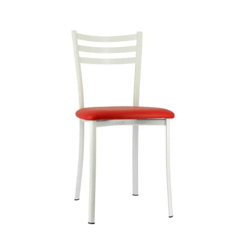 Ace 1320 Chaise de cuisine en métal avec assise en simili rembourrée> Chaise De Cuisine